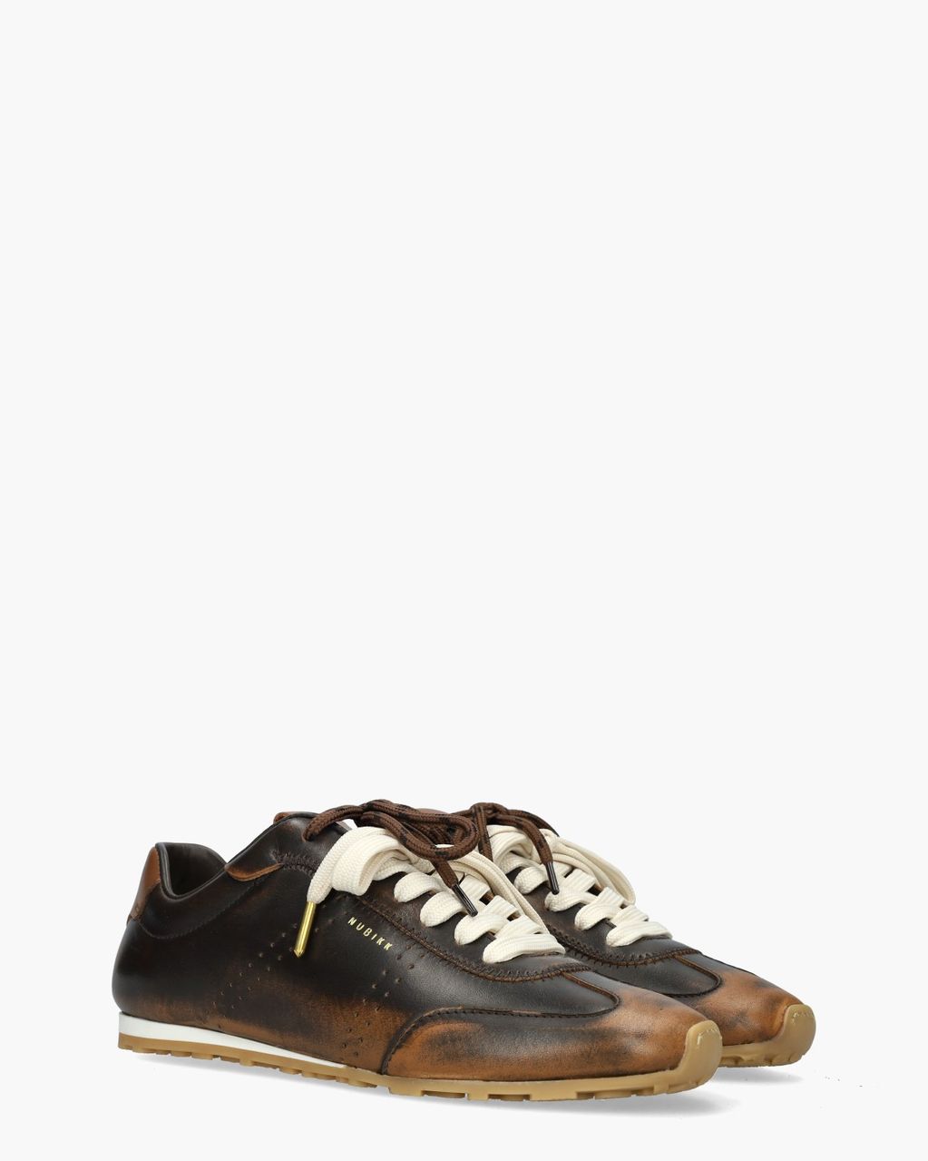 Nubikk Billy Lou Donkerbruin/Cognac Damessneakers