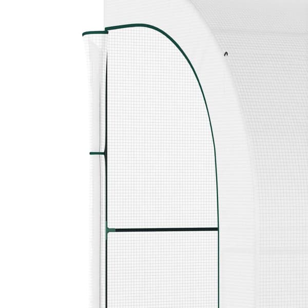 Drivhus med hyller, vinduer, vintersikkert filmdrivhus av stål, vegghengt drivhus for balkong, hage, tomathus 300 x 150 x 213 cm tomatdrivhus for grøn