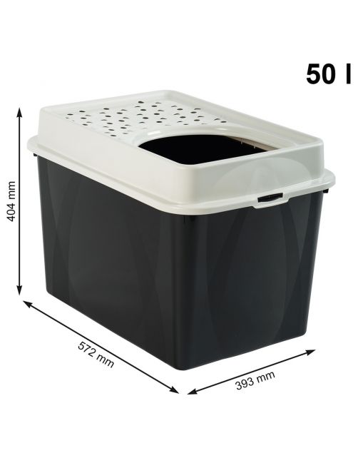 Rotho Mypet Kattenbak Met Boveningang Eco Berty 57.2 x 39.3 x 40.4 cm - Kattentoilet