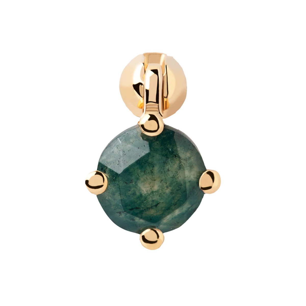 Boucle d'oreille individuelle PdPaola Kimi Agate verte