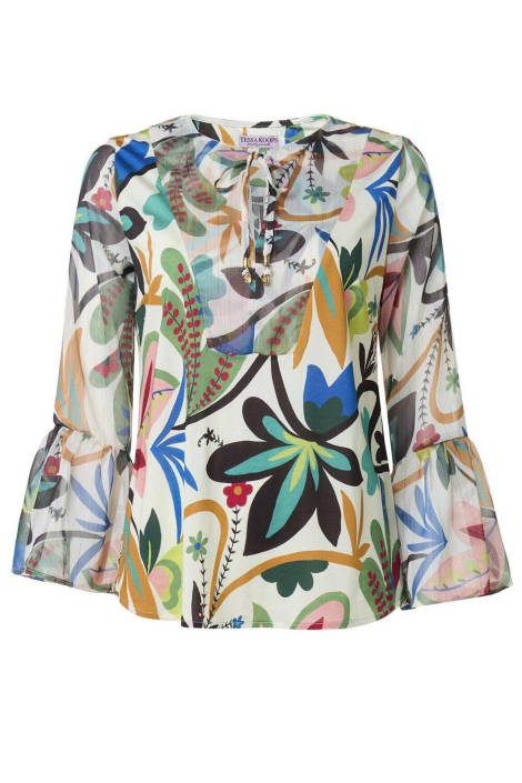 Tessa Koops multi color dames blouse