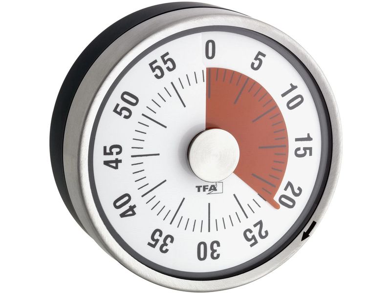 TFA Dostmann Küchentimer Puck Anthrazit Timer für die Küche