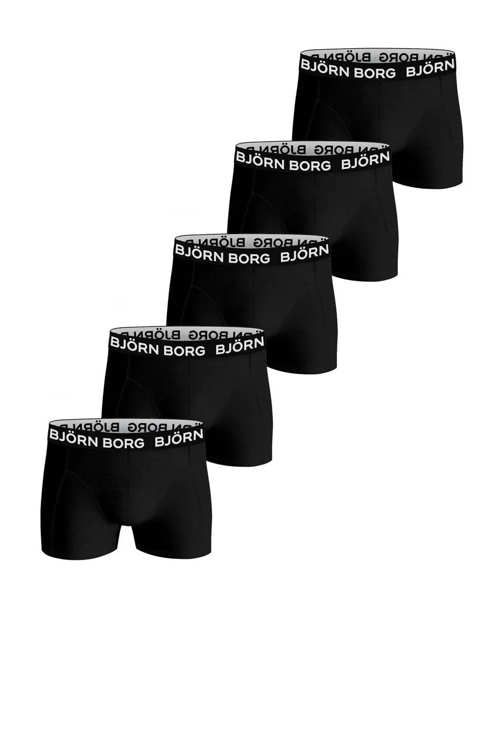 Te grootboxershort Core - set van 5 zwart