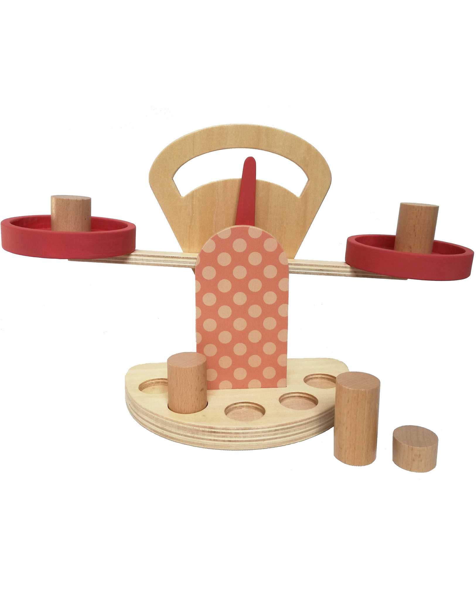 Holz-Waage SCALES mit Gewichten