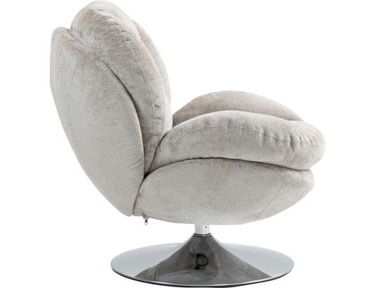 CONCEPT1 - Fauteuil pivotant Topi taupe