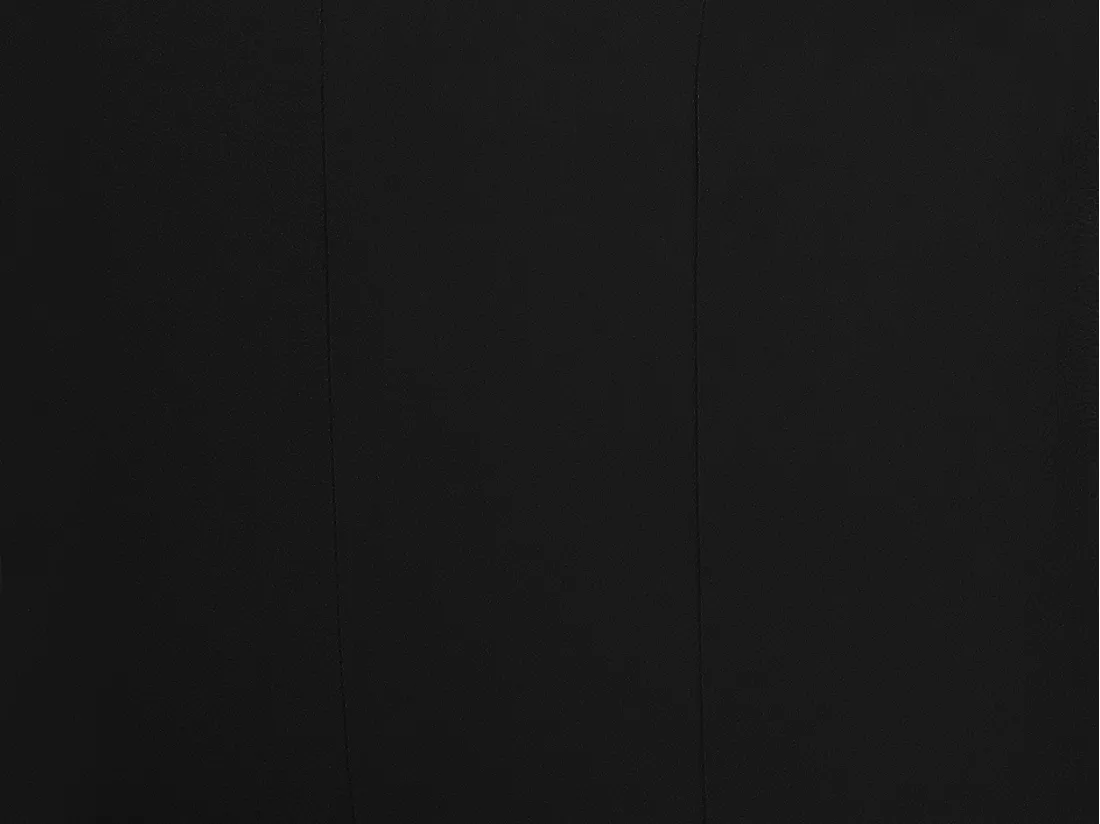 Canapé 3 places convertible express 100% cuir de buffle noir matelas 20 cm DELECTEA II