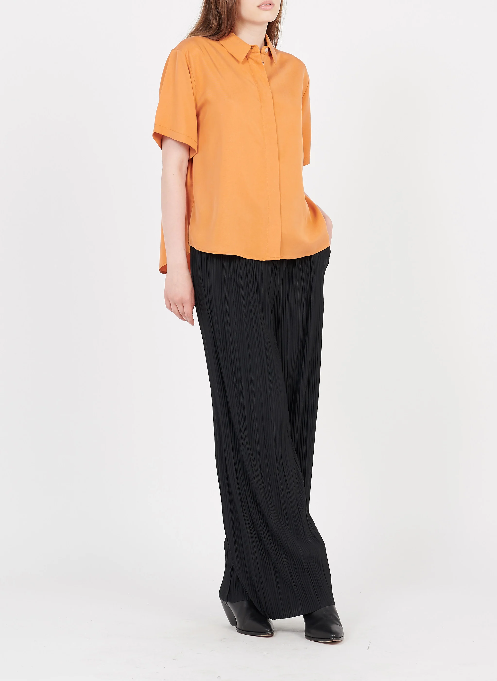UMA - Pantalon large plissé | Noir