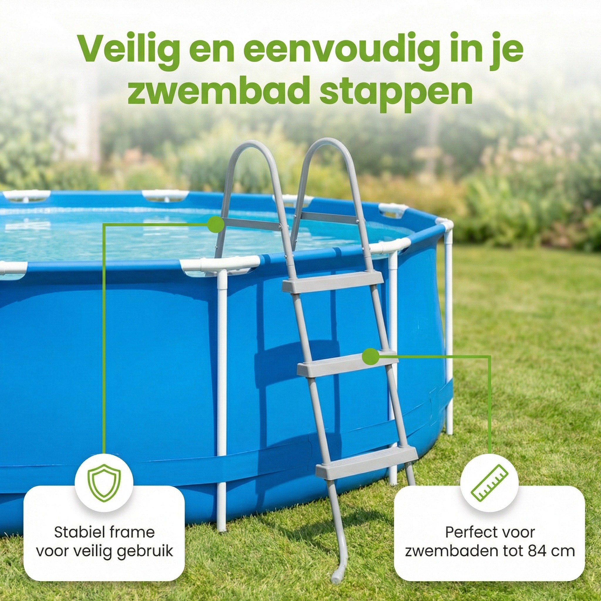 Bestway Flowclear zwembadtrap - 84 cm