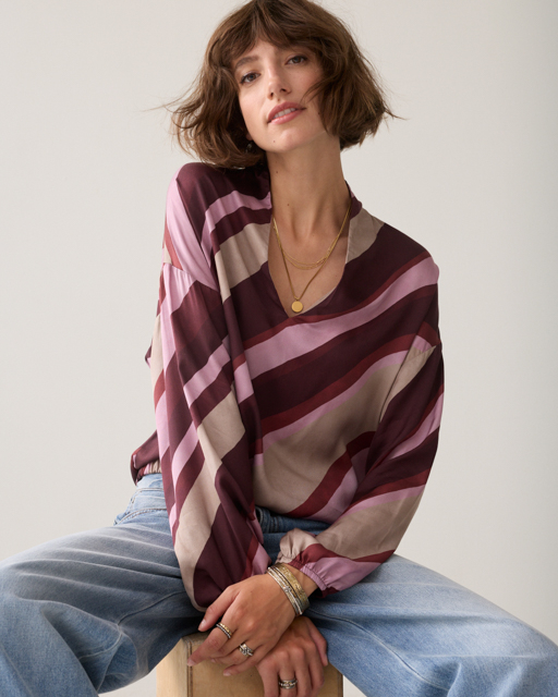 Summum Stripe Ecovero Top