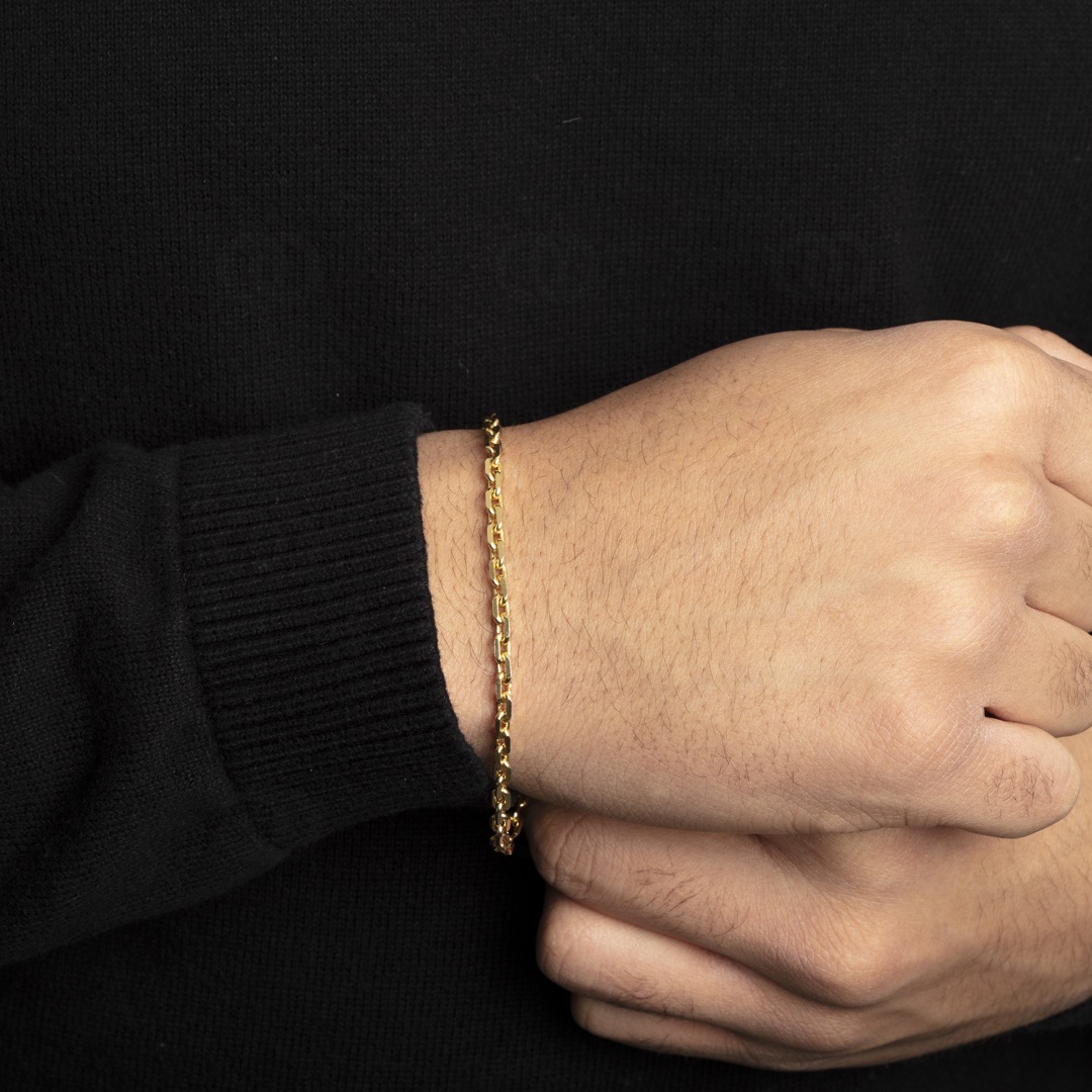 Ankerarmband 750/18 K Gelbgold 3.6mm 19cm
