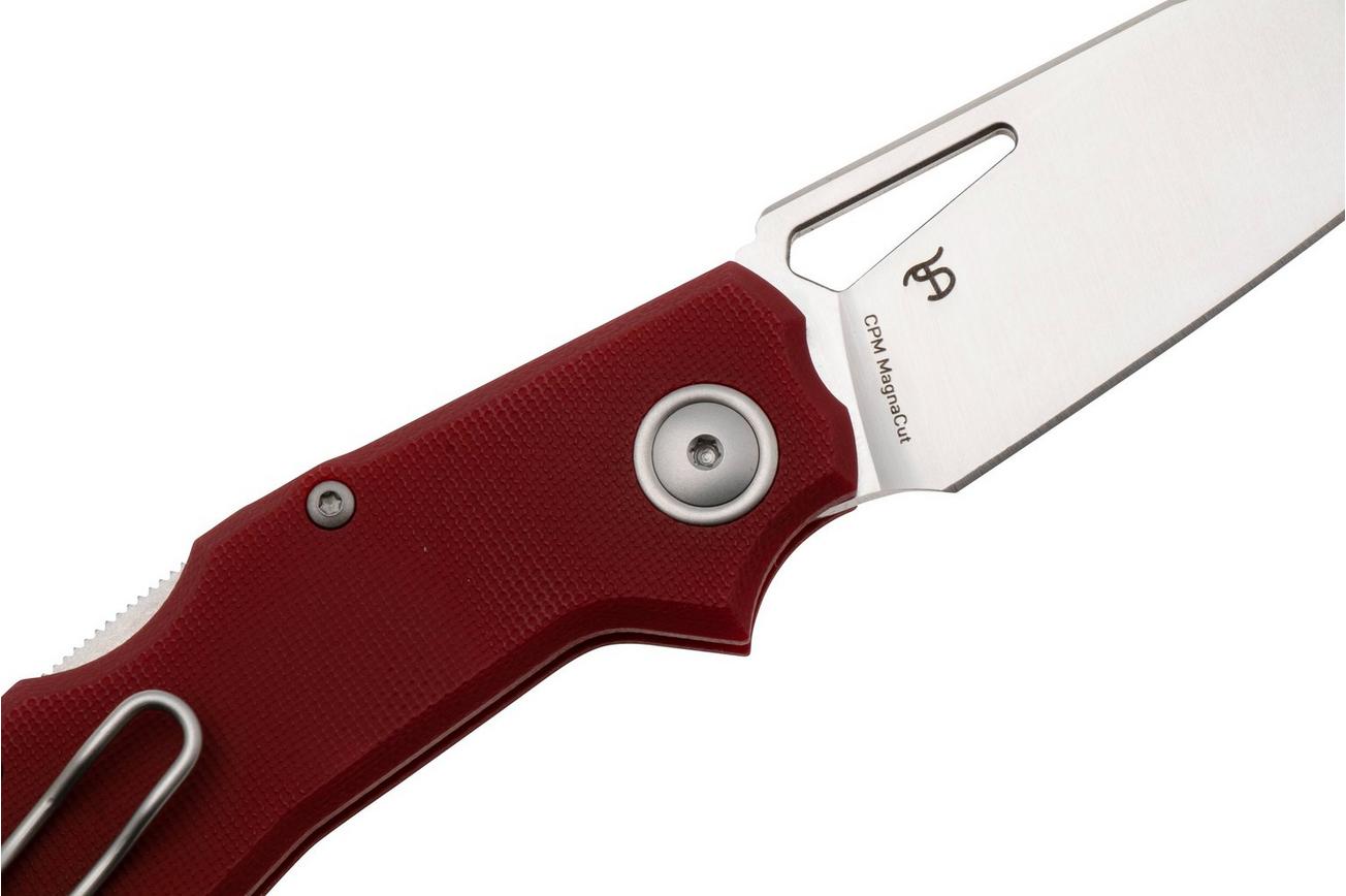 Viper Alfa V6020GR, Satin CPM MagnaCut, Red G10 zakmes, Simone Tonolli design