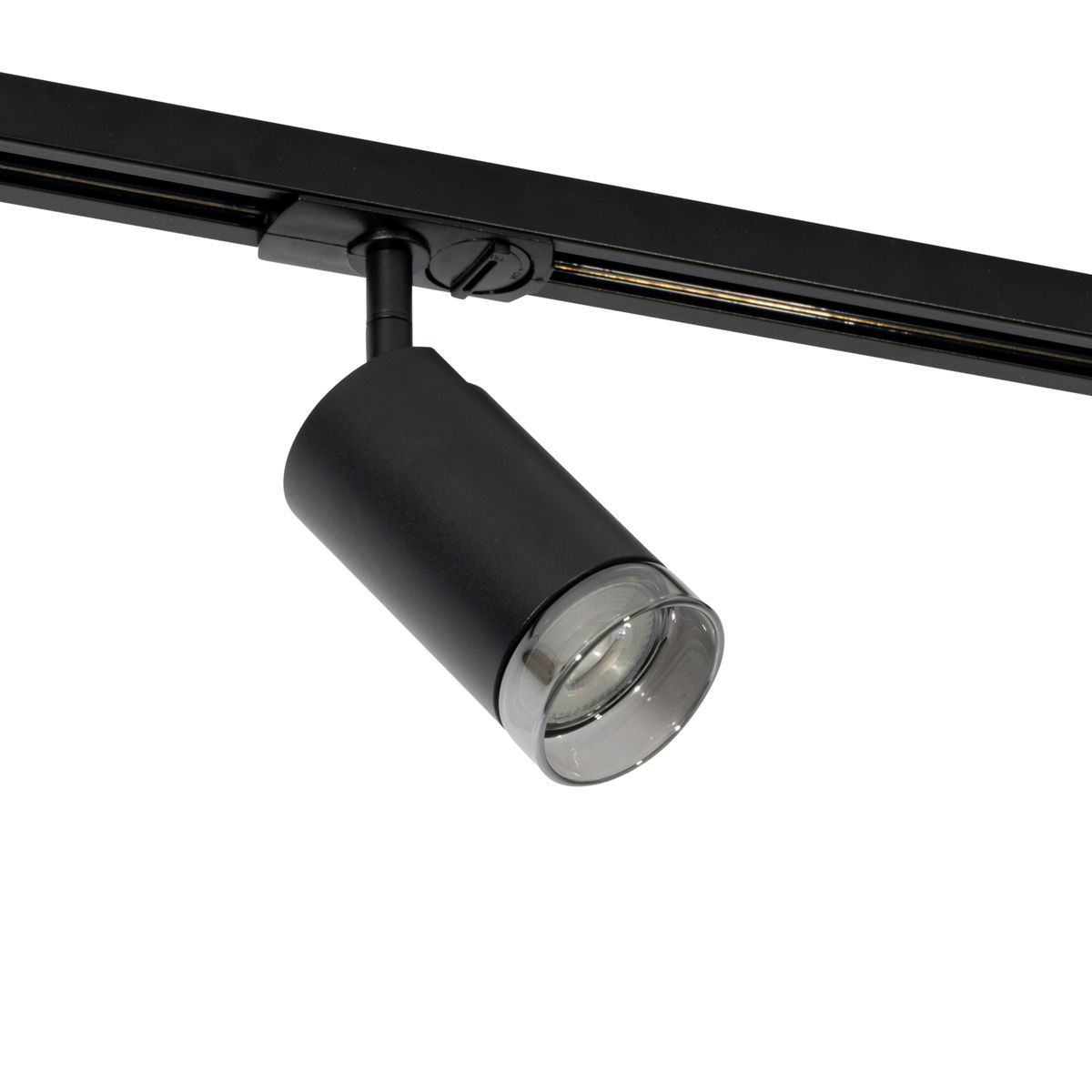 Moderne spot met smoke ring voor railsysteem 1-fase GU10 50mm - Iconic Jeana