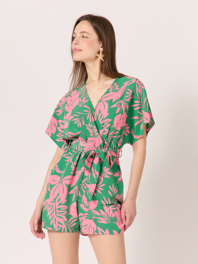 Combinaison short imprimé