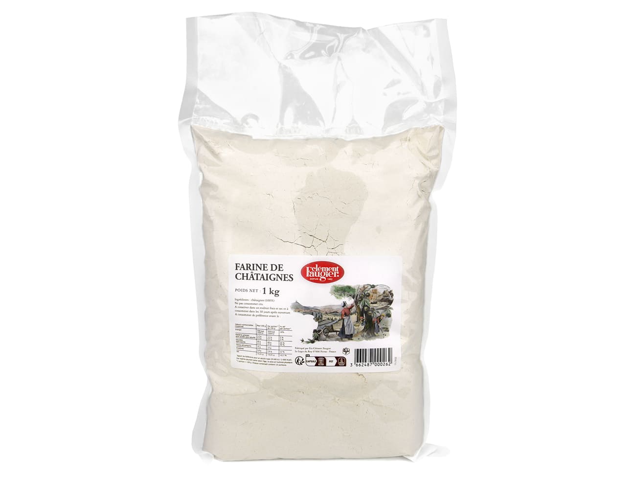 Farine de châtaigne 100% naturelle - 1 kg - Clément Faugier
