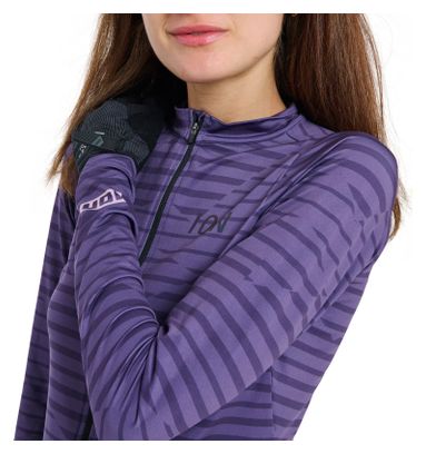 Maillot de Gravel manches Longues ION VNTR AMP Violet Femme