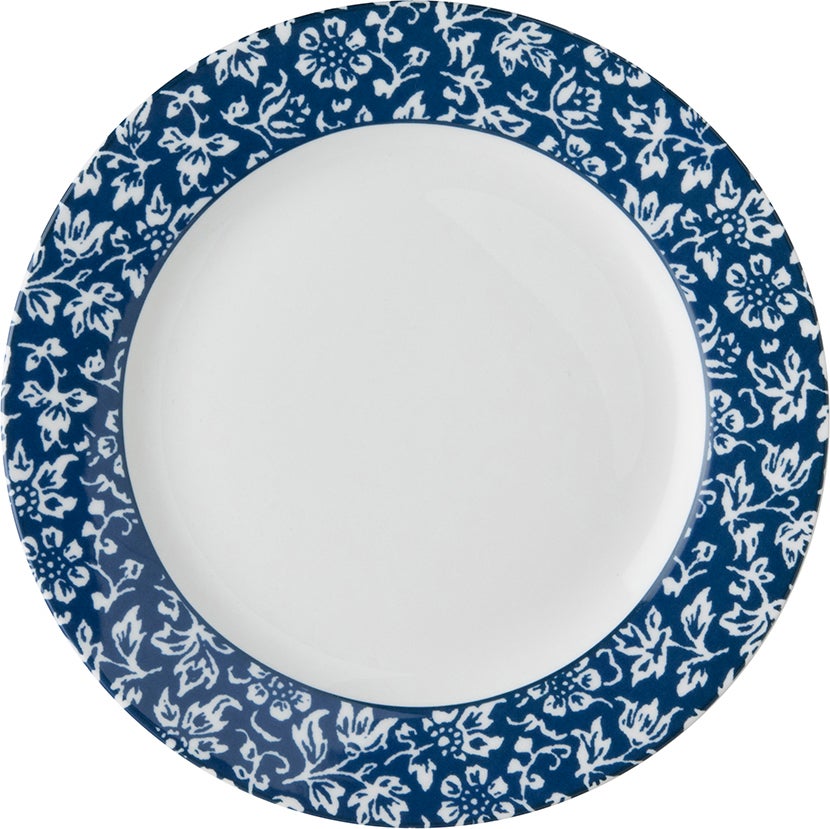 Laura Ashley gebaksbord Alyssa blauw D 18 H 1,7 cm