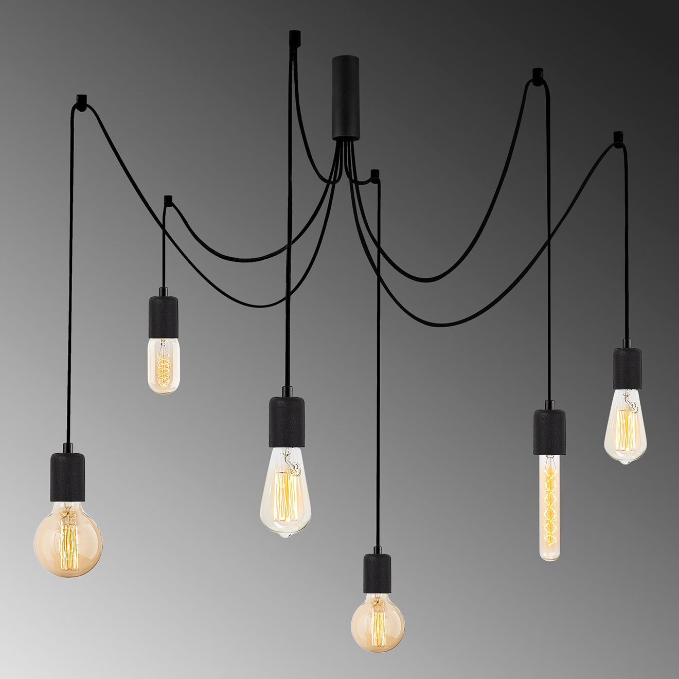 Sheen Suspension Kabluni noire - 126x126x102 cm