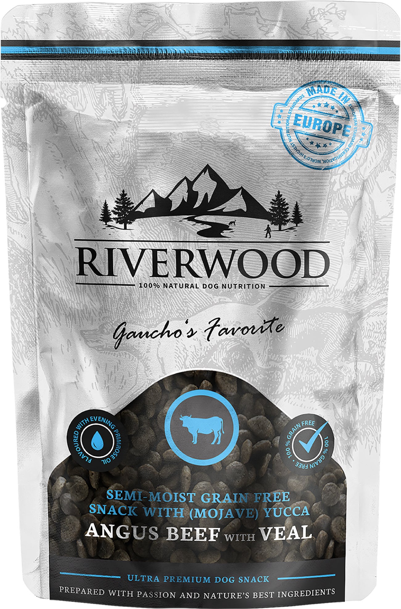 Riverwood natuurlijke snack Crunchy adult rund 200 gram