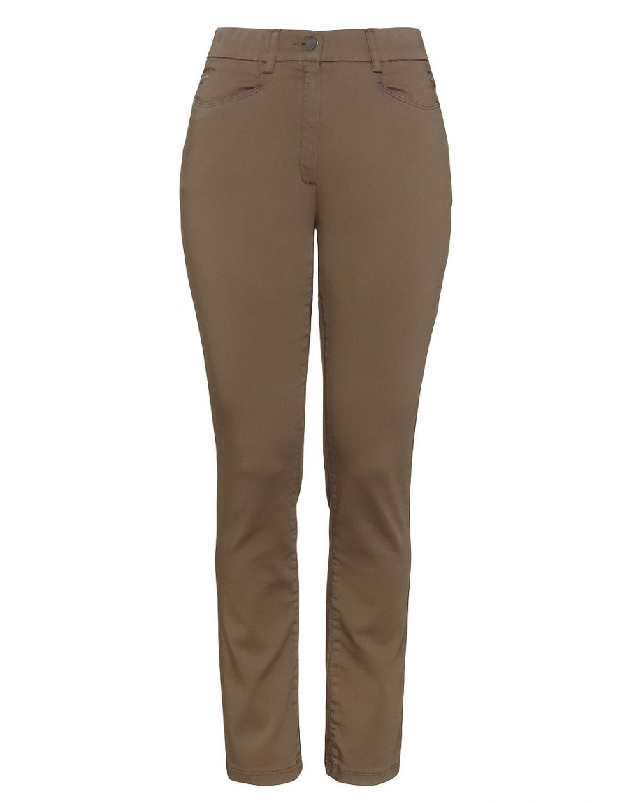 Pantalon stretch kaki