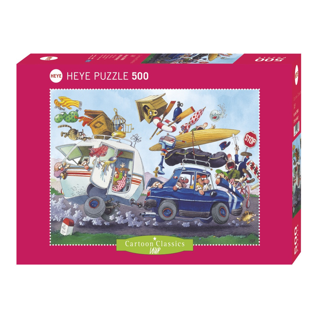 Puzzle - Cartoon Classics - Off On Holiday - 500 Pièces