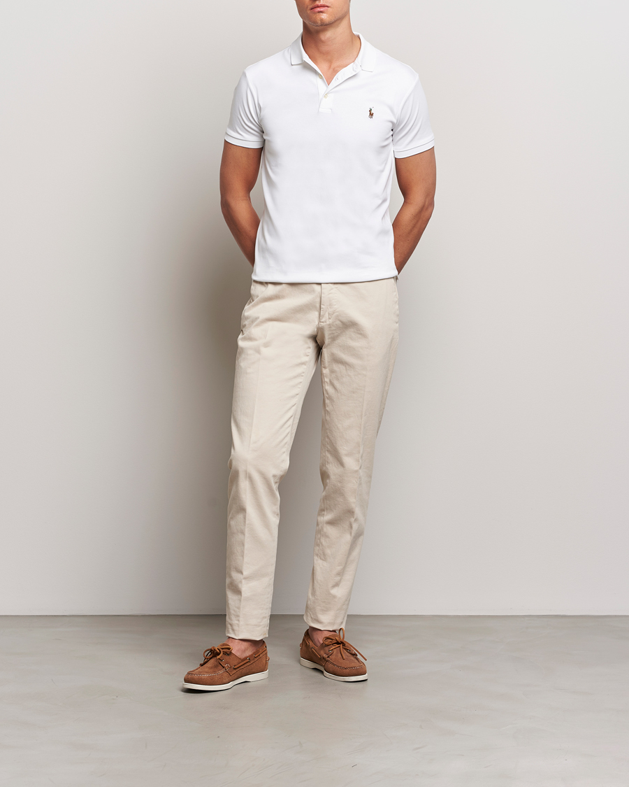 Polo Ralph Lauren Slim Fit Pima Cotton Polo White