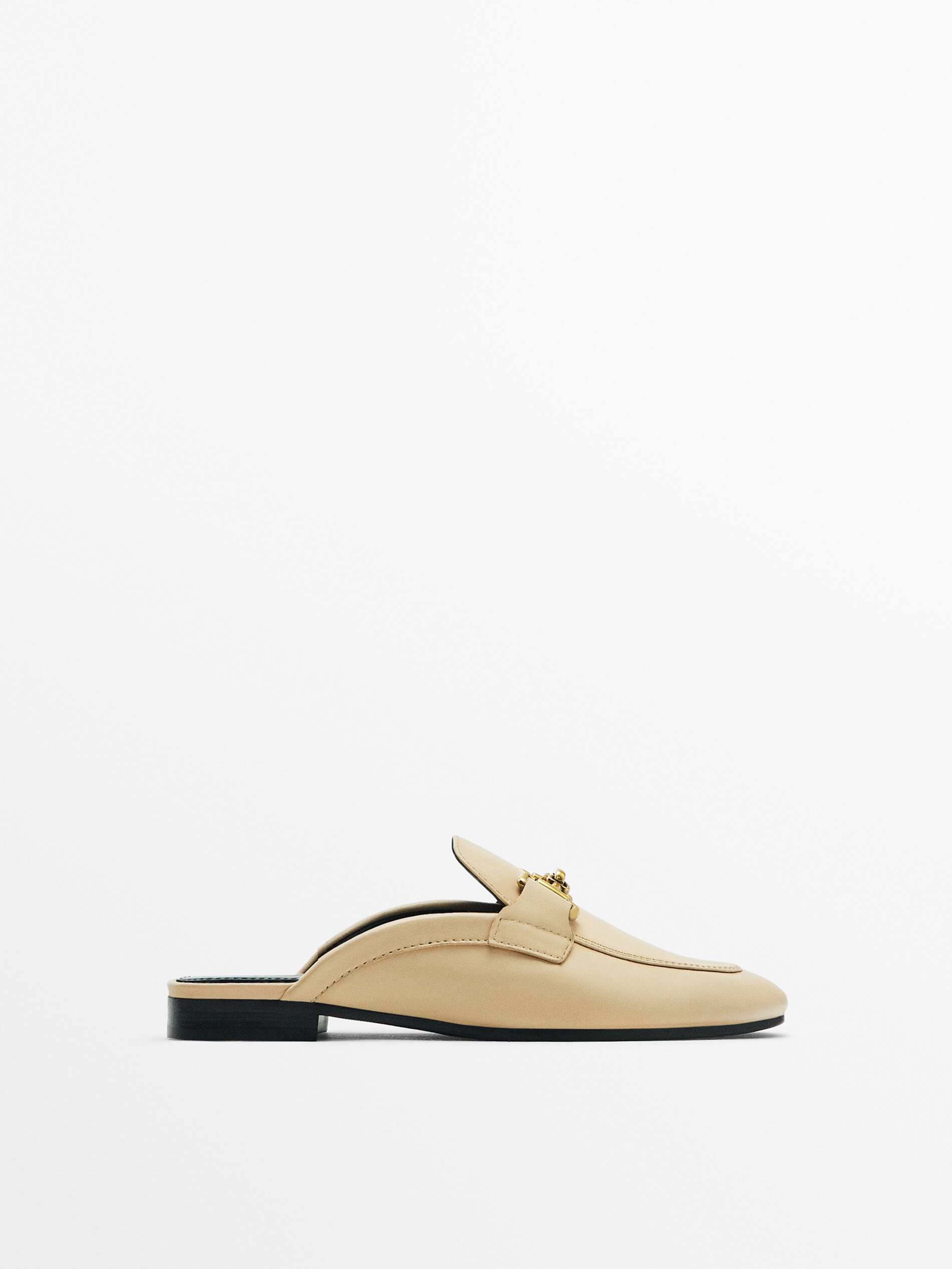 Mocassim sem calcanhar em couro - RAW