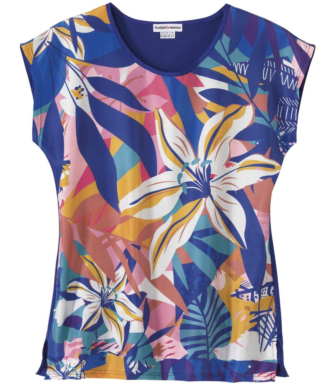 Tunique Bi-Matière Maxi Fleurs