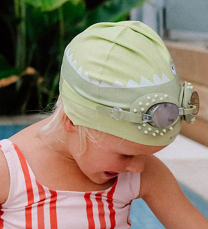 SunnyLife Bådeh?tte - Cookie the Croc - Light Khaki