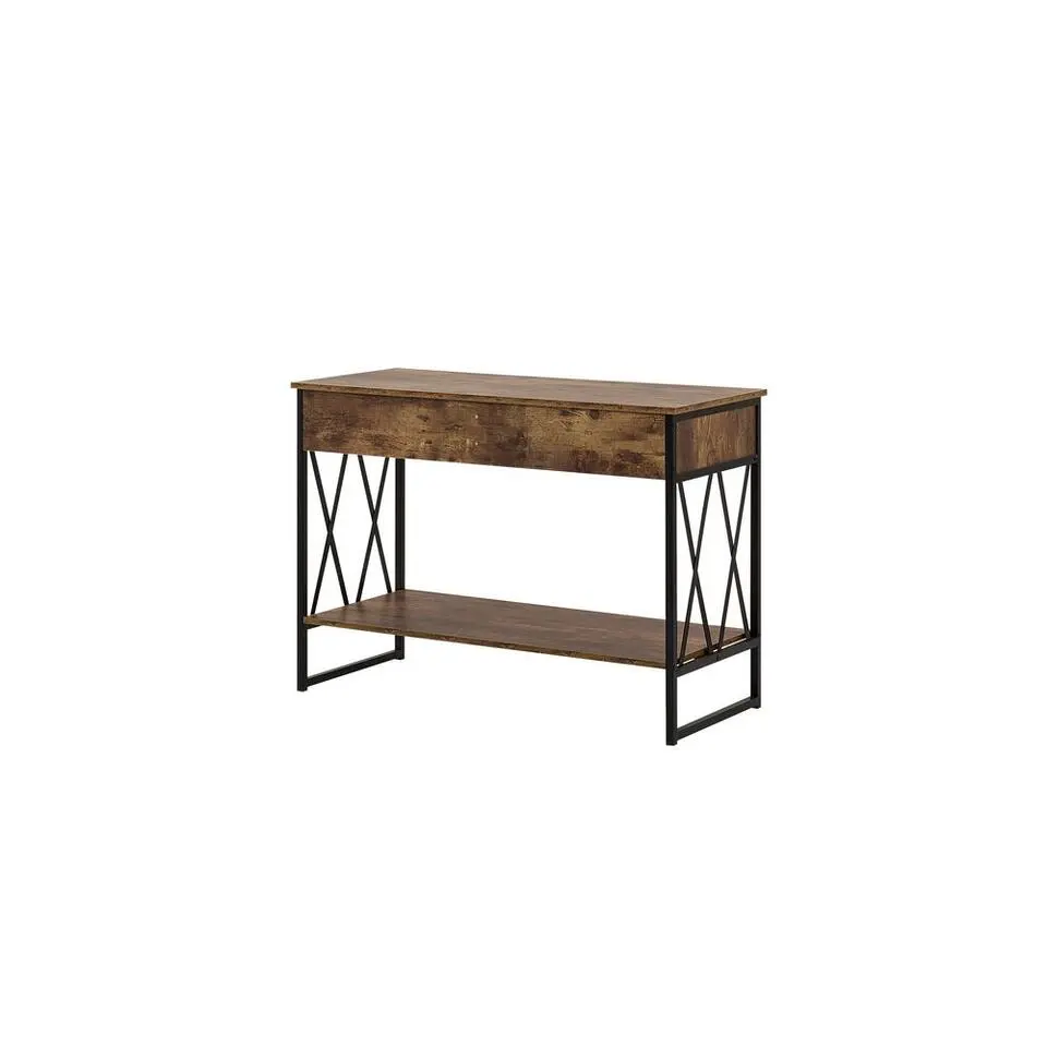 AYDEN - Consoletafel - Donkere houtkleur - MDF
