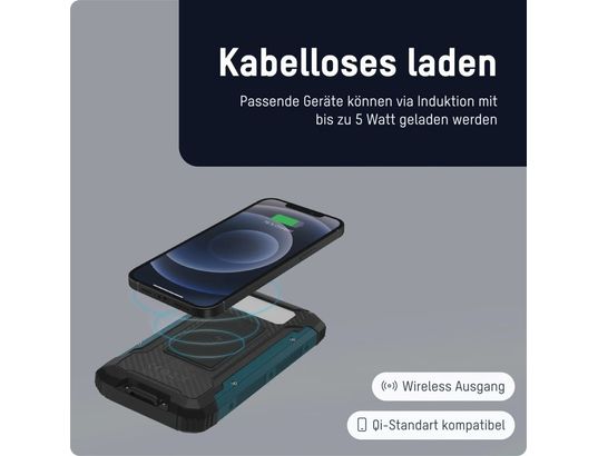 WESTFALIA - Batterie externe Powerbank solaire pb212w led