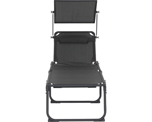 Siena Garden Comfort kampeerligstoel, antraciet