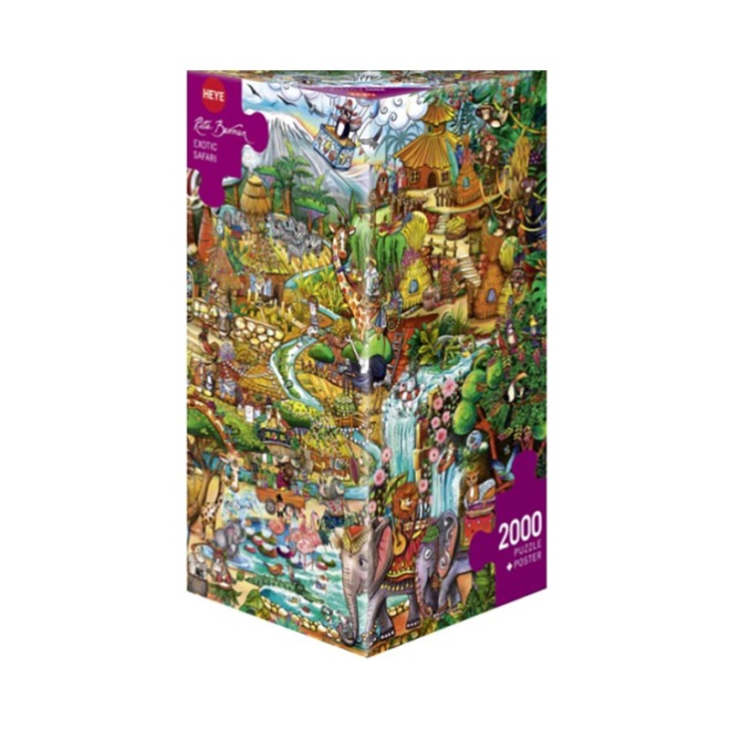 Puzzle 2000 pièces - Berman exotic safari