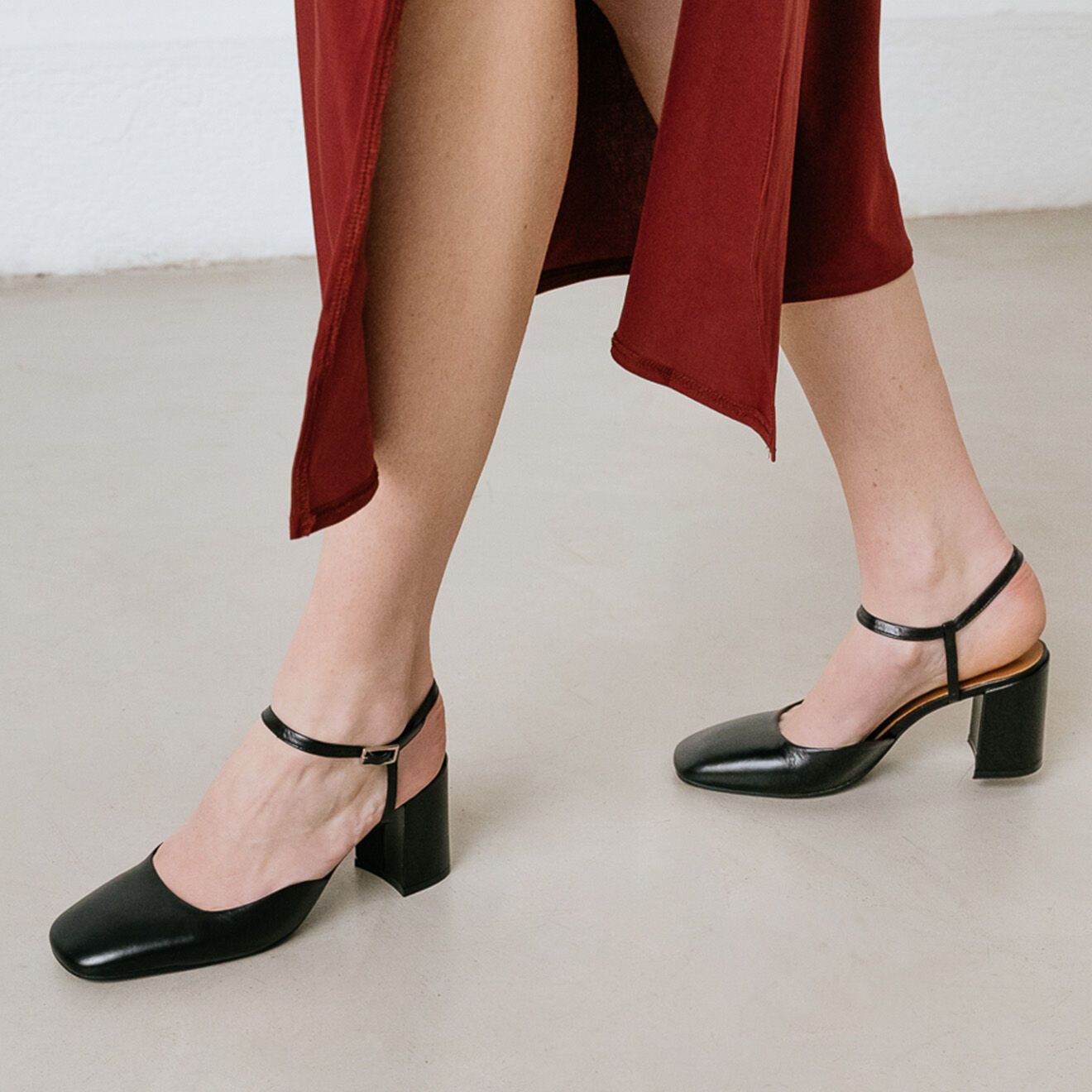 Jonak Babies en Cuir Danino noires - Talon 7.5 cm
