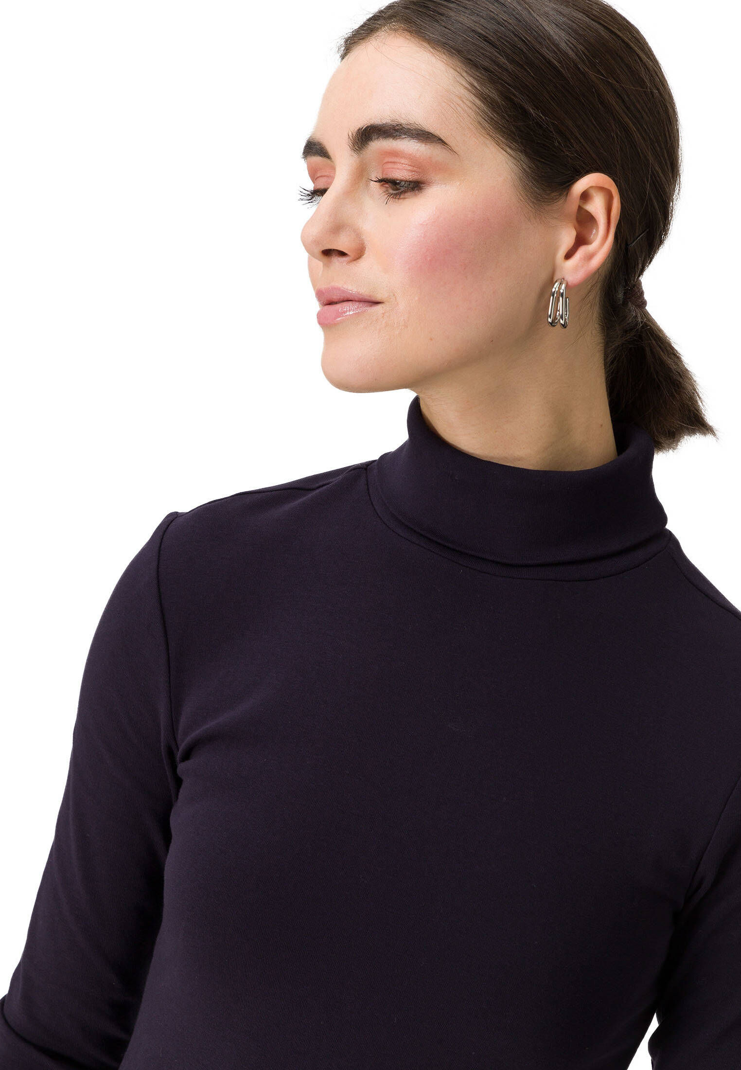 zero| Damen Shirt mit Rollkragen