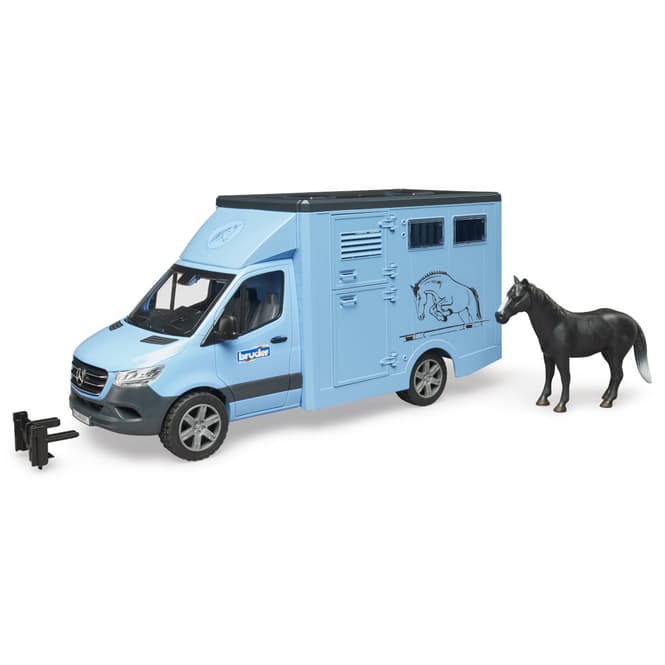 BRUDER 02674 - MB Sprinter Tiertransporter mit 1 Pferd