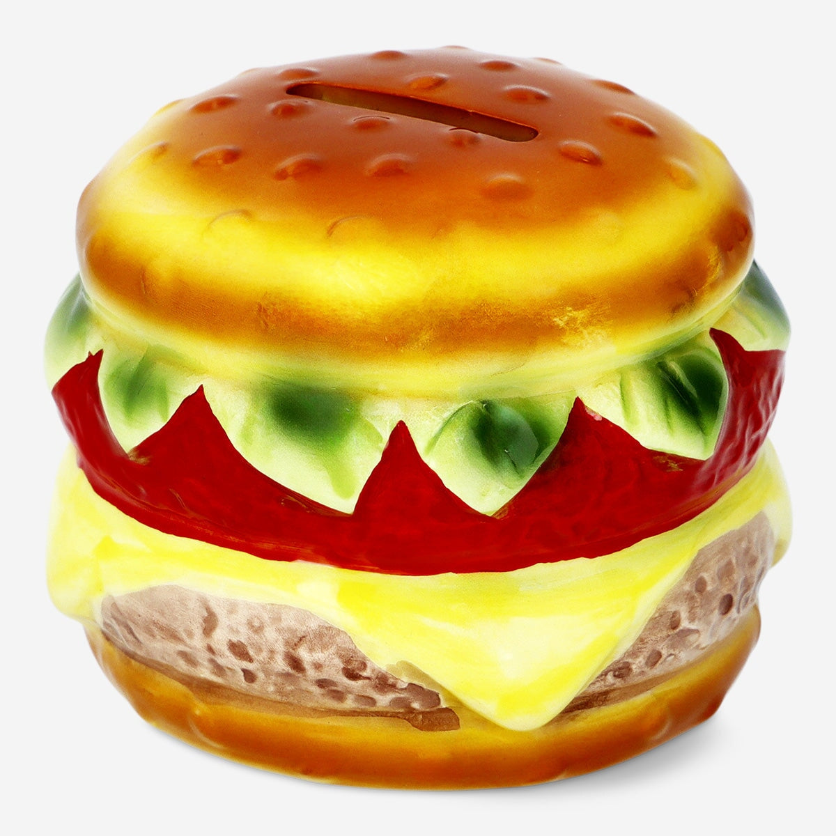 Burgerformet sparebøsse