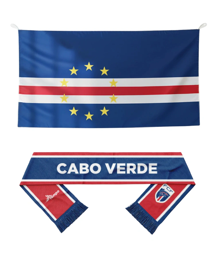 Kaapverdië Fanpakket - Sjaal   Vlag