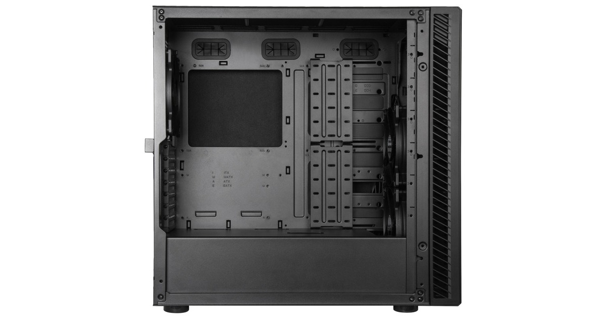 SilverStoneSETA Q1 midi tower behuizing  (Zwart | 2x USB-A | 1x USB-C)