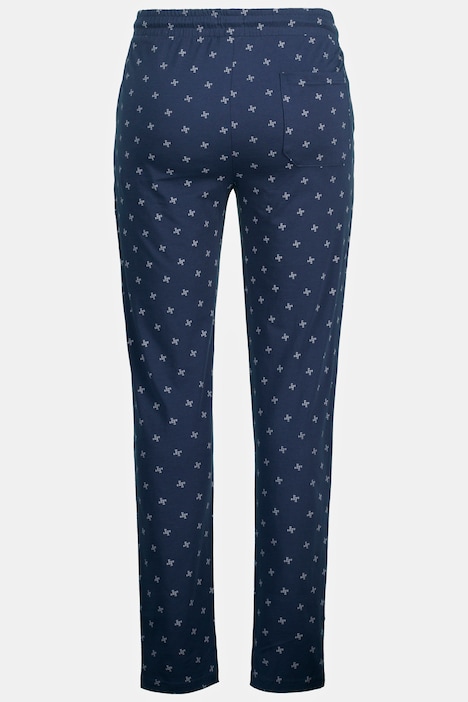 Schlafanzug, Zweiteiler, T-Shirt mit Minimal-Muster, lange Hose
