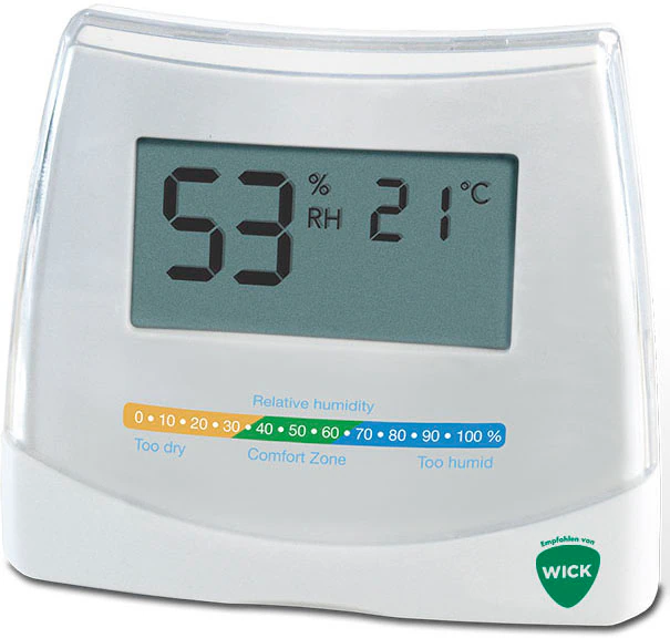 WICK Hygrometer »W70« 2-in-1 Hygrometer und Thermometer, inkl. 1,5V AAA Batterie