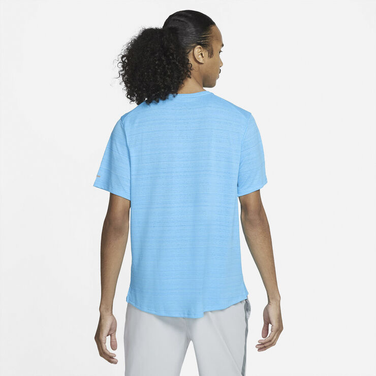Nike Dri Fit Miler Lobe T Shirt Blå