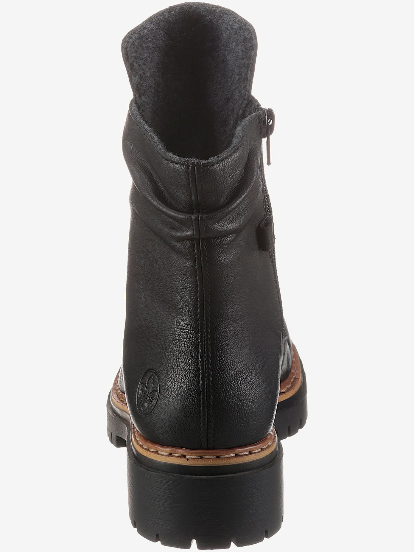 Bottines à lacets fermeture à glissière pour un enfilage facile