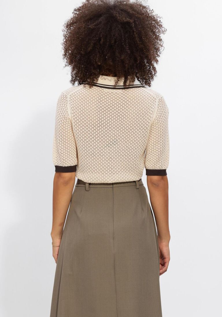 ecru co'couture truien/vesten luecc polo knit