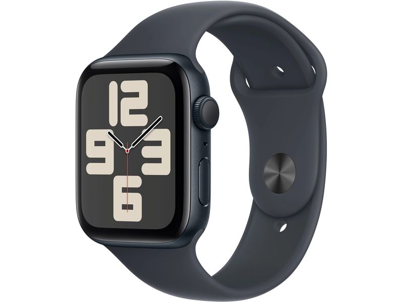 Apple Watch SE 2024 44 mm GPS Alu Sport Mitternacht S/M Kann schön viel. Für ganz schön wenig.