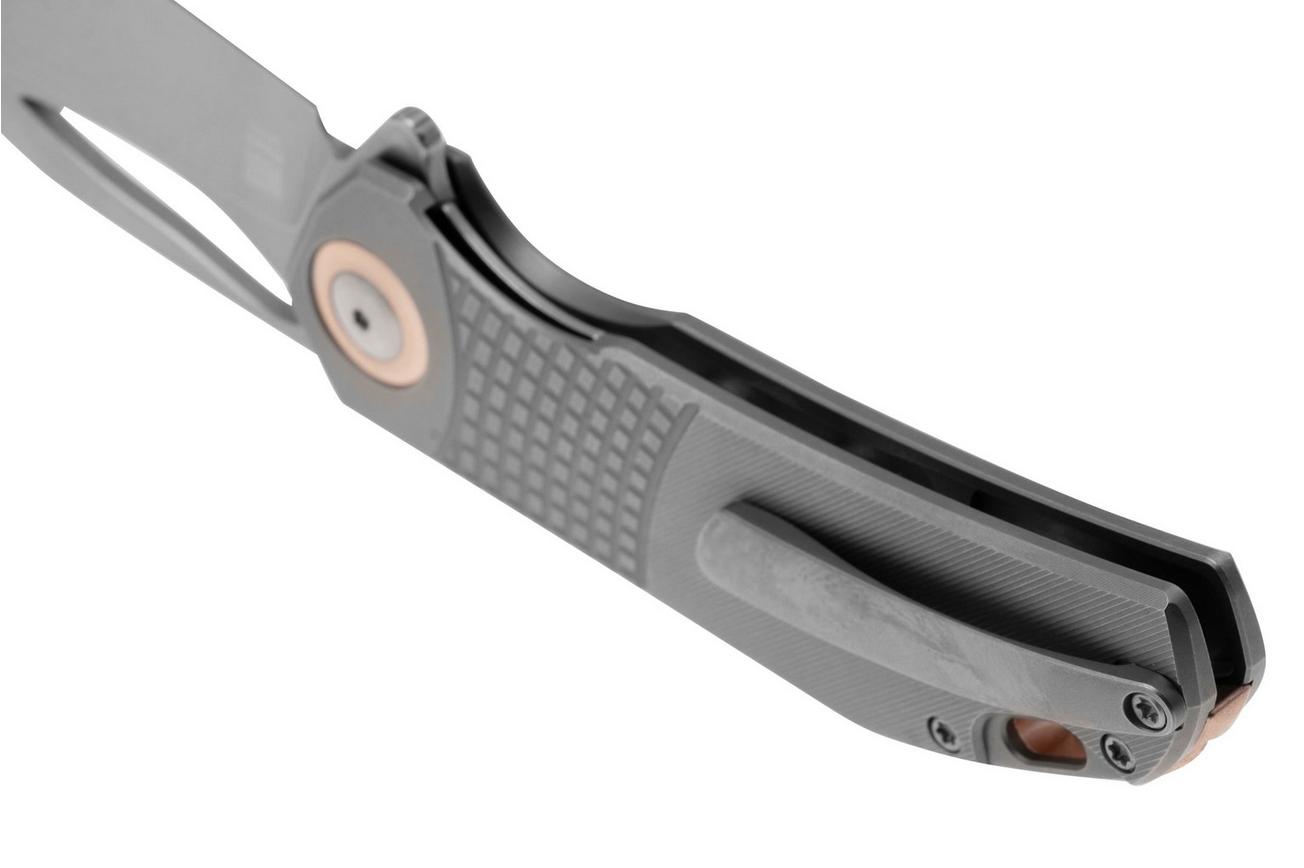 Kizer Hawk Ki4683A2, Stonewashed S45VN, Titanium zakmes, Carlos Elstner design