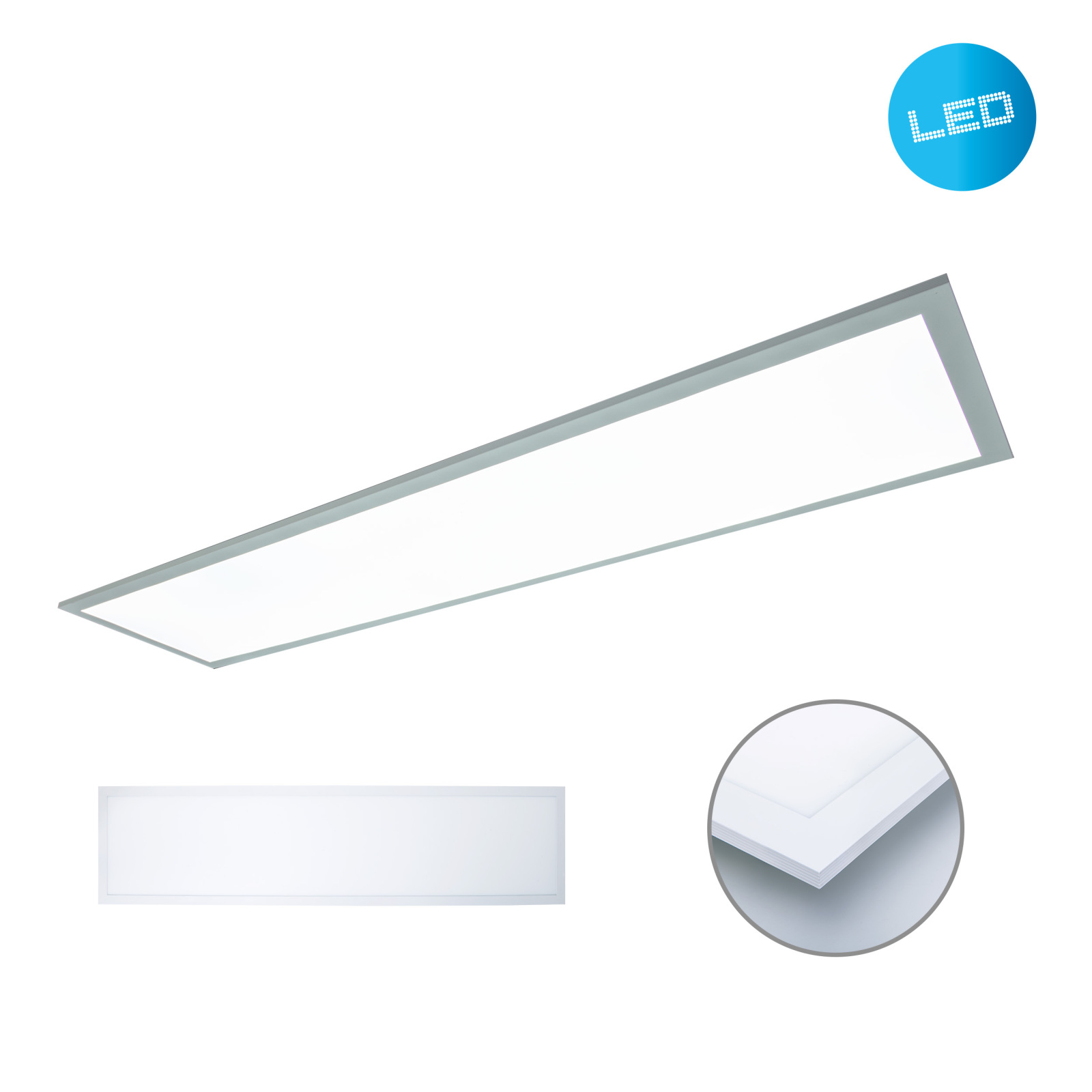LED-Aufbaupanel NICOLA - weiß - 119,5 cm
