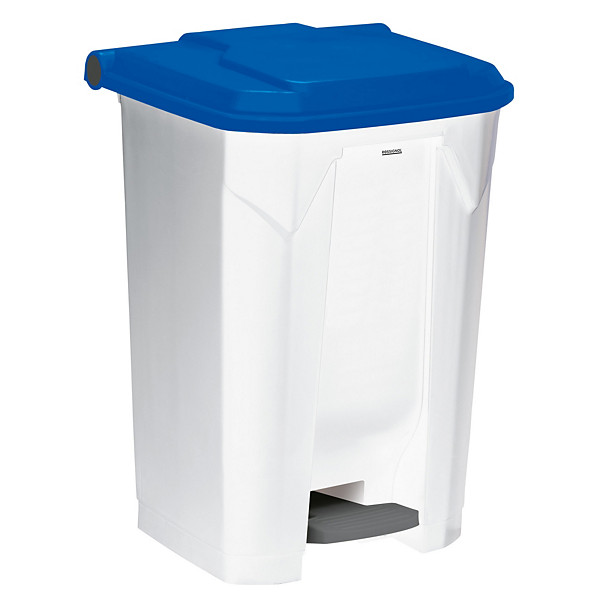 ROSSIGNOL Poubelle à pédale haccp 80l Utilo - blanc / bleu