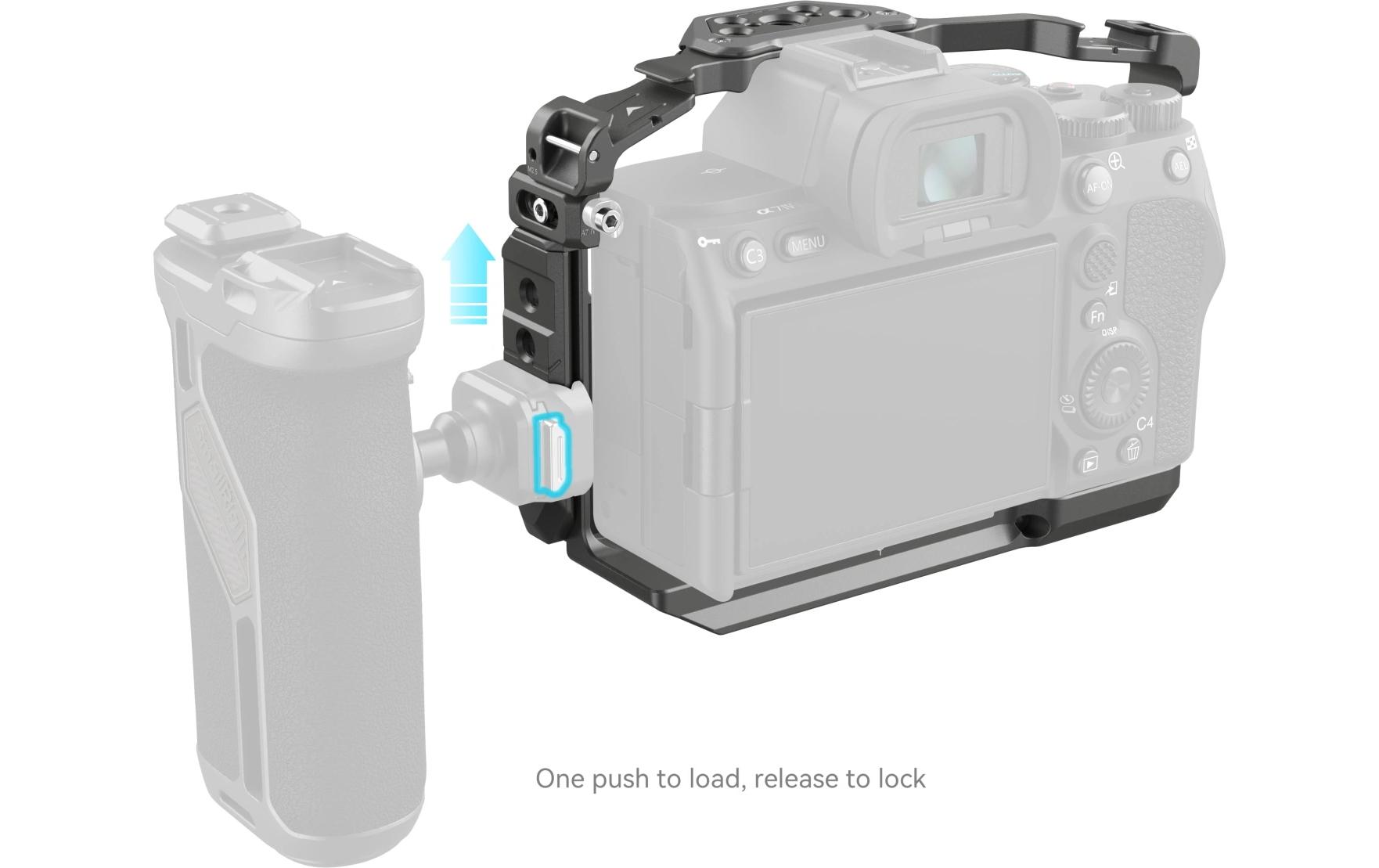Cage HawkLock für Sony Alpha SerieSchnellverschlusskäfig für Sony Alpha 7R V / Alpha 7 IV / Alpha 7S III / Alpha 1 / Alpha 7R