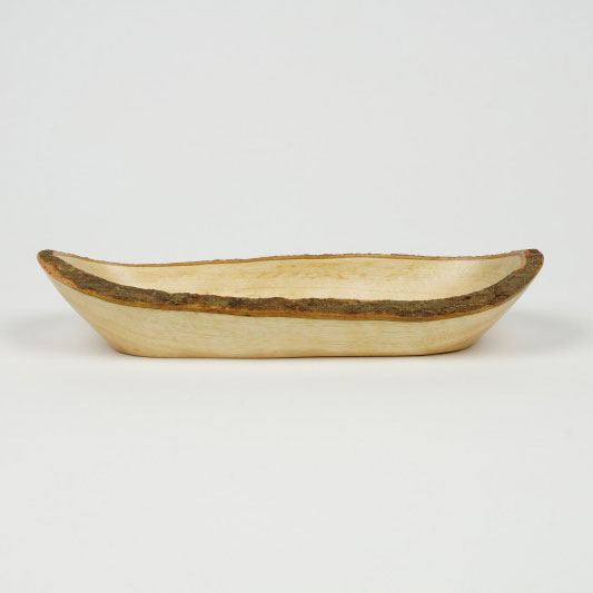 Baumrinden-Schale lang, Mangoholz, L 30 cm, B 11 cm, H 7 cm von fischer's lagerhaus