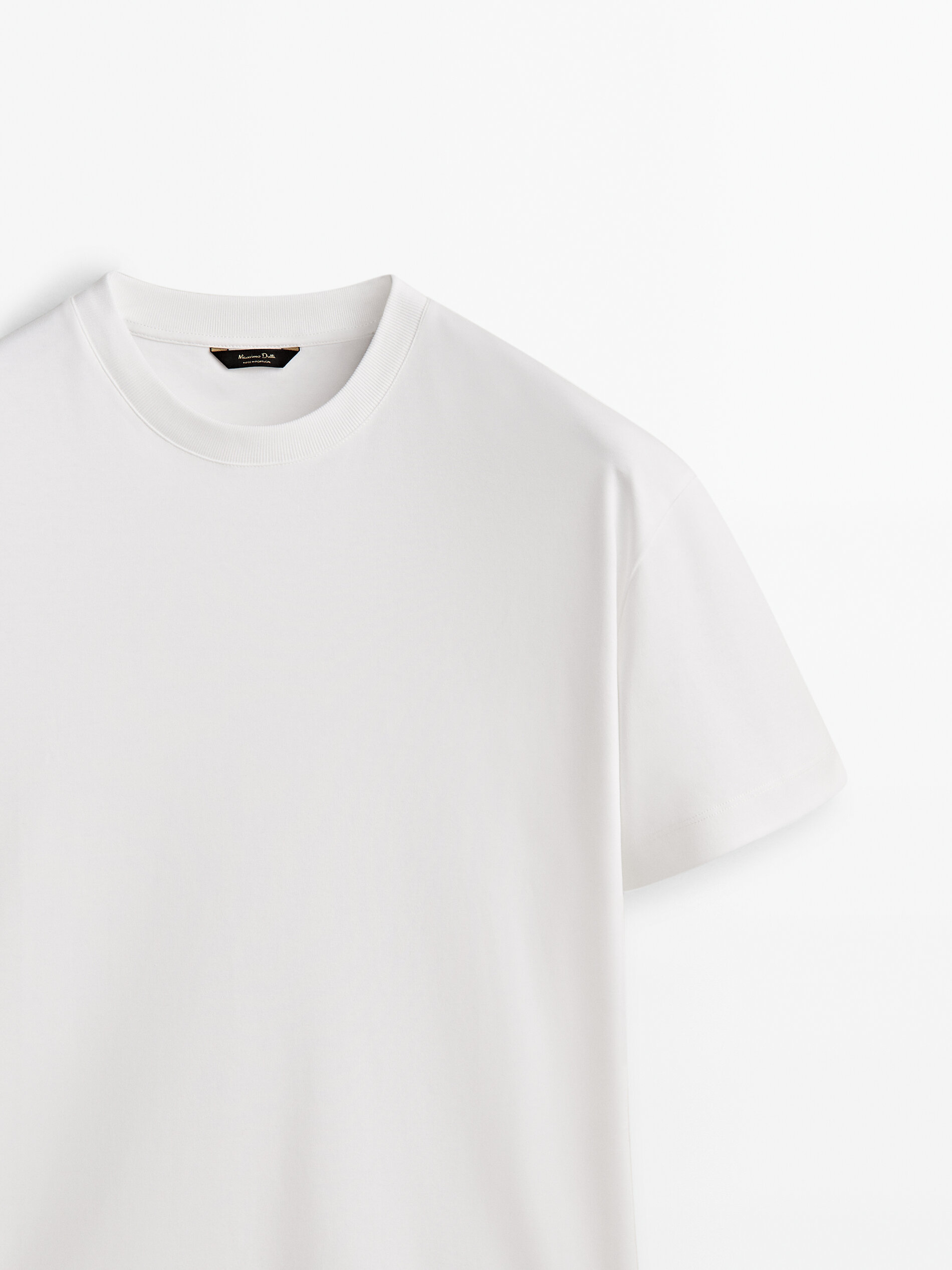 Camiseta de manga curta 100% algodão - BRANCA